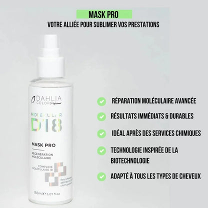 Pot Mask Pro D18 150ml Dahlia Color, soin pro régénération en profondeur