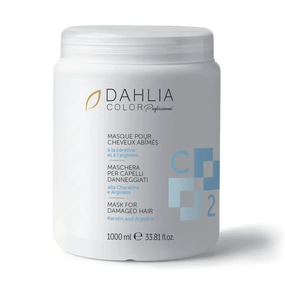 Masque Arginine Kératine C2 Dahlia Color, soin reconstructeur intensif cheveux abîmés