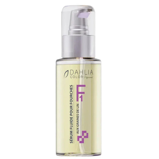 Sérum Fluide F1 aux graines de lin 100ml Dahlia Color, soin léger sans rinçage