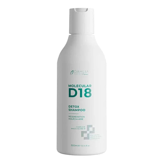 Shampoing Détox D18 Molecular 300ml Dahlia Color, soin clarifiant pro purifiant