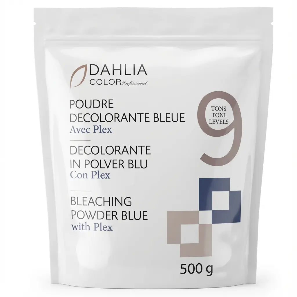 Poudre Décolorante Plex 9 Tons 500g Dahlia Color, éclaircissement extrême sécurisé